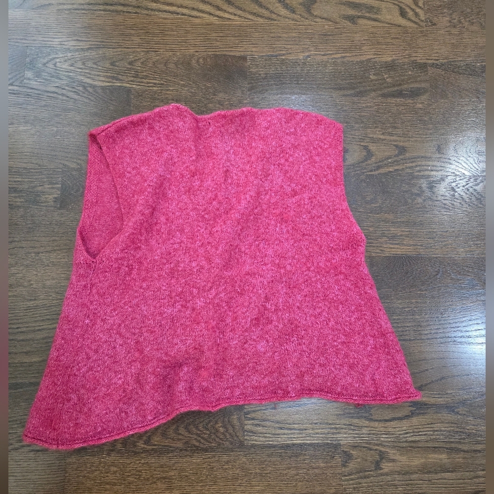Gudrun Sjoden Pink Sleeveless Sweater Vest Sz.XL - Picture 3 of 7